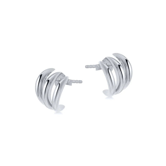 C-Shape Stud Earrings