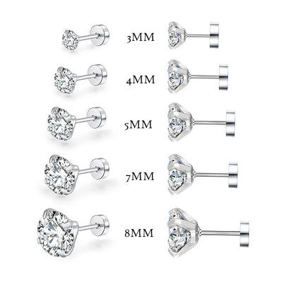 Stone Stud Earrings