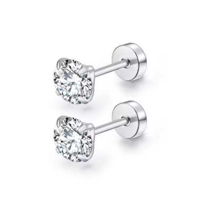 Stone Stud Earrings