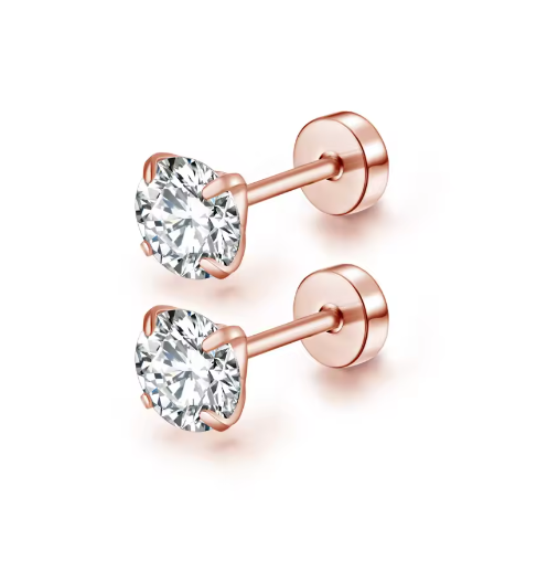 Stone Stud Earrings