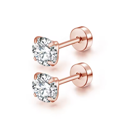 Stone Stud Earrings