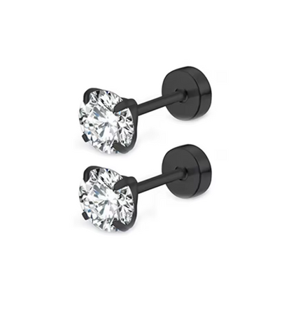 Stone Stud Earrings